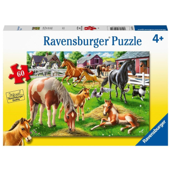 Puzzle 60 Szczęśliwe konie